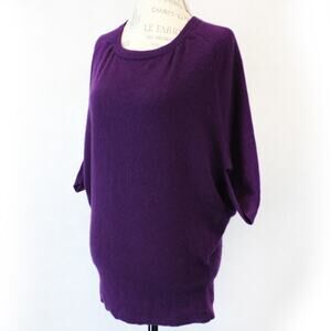Design History 2-Ply 100% Cashmere Knit Tunic Sweater Dress Petite Small